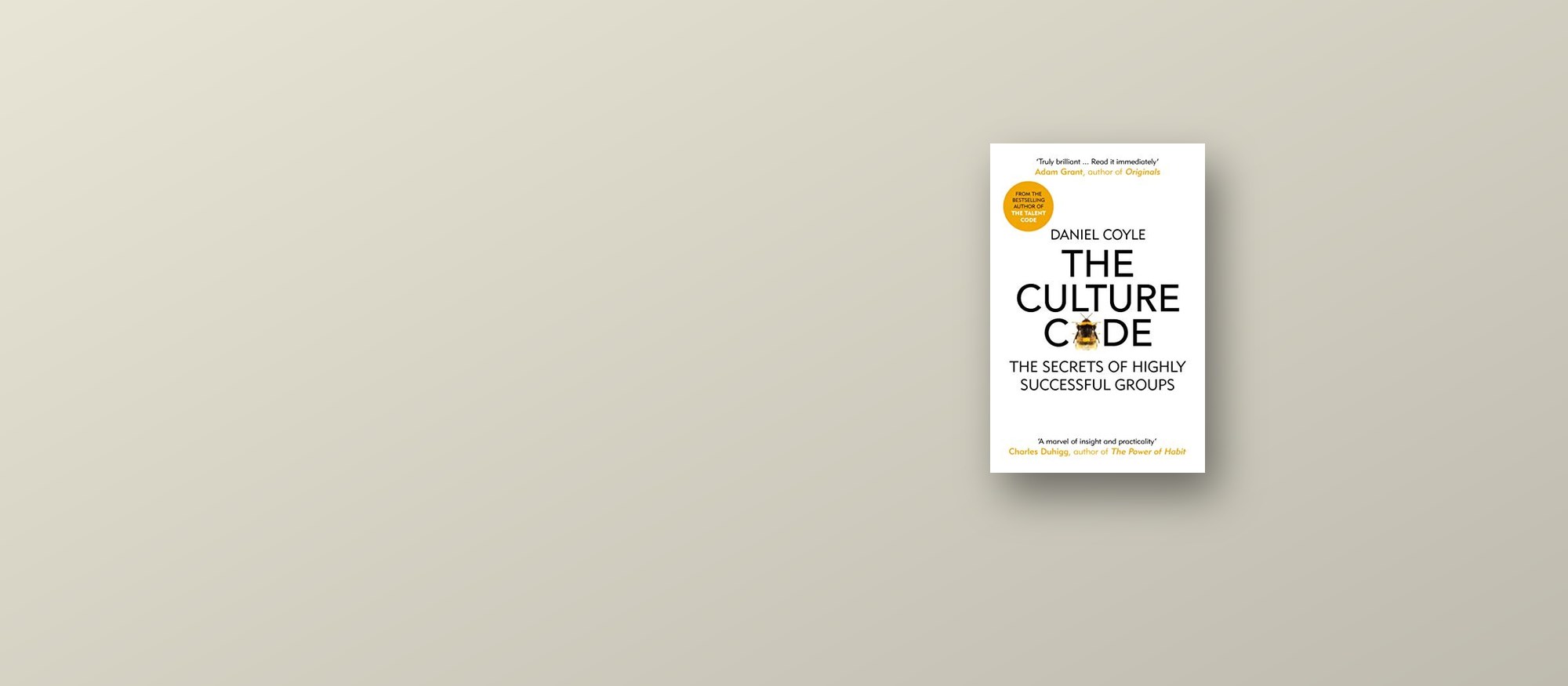 The Culture Code by Daniel Coyle, book cover