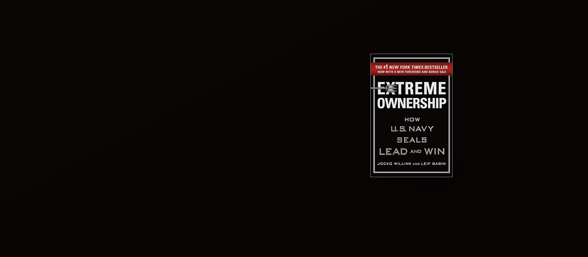 Extreme Ownership by Jocko Willink & Leif Babin, book cover